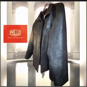 Pelle Studios Dark Leather Jacket for Men